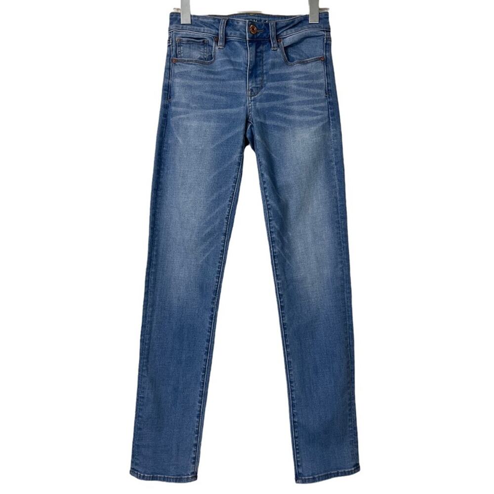 American Eagle Women's Jeans Skinny Ankle Jean Super Stretch Mid Rise Size 2